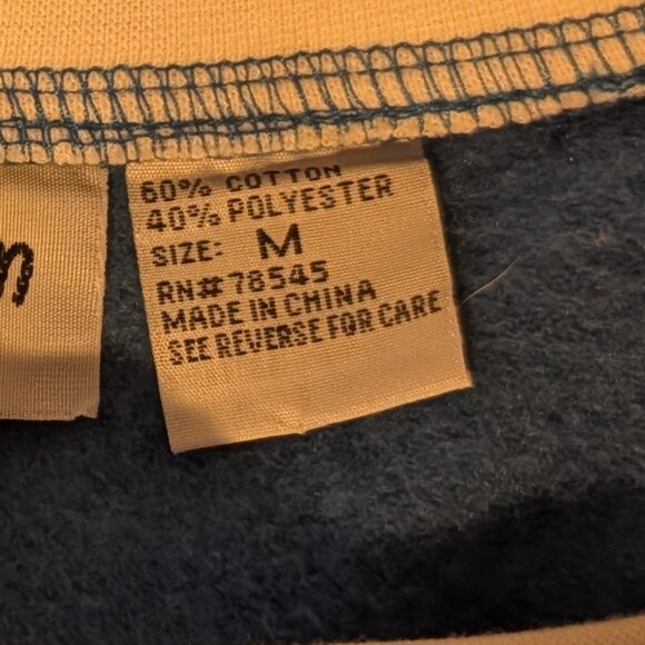 NWT Speculation Blue Holiday Cats Fleece Sweatshirt, Women's size Medium - Picture 5 of 12